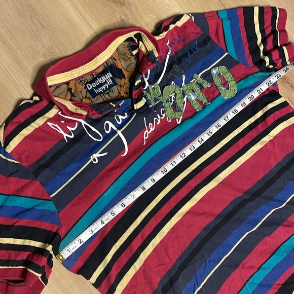 Desigual Happy Polo Shirt. Size XXL. Good condition! Colourful! - Picture 2 of 5